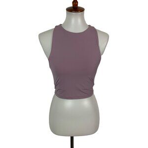 As Revival Women Small Pink Crop Sports Bra‎ Stretch Activewear Yoga Gym